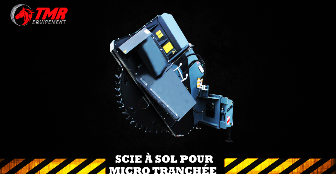 trancheuse de sol pour fibre optique